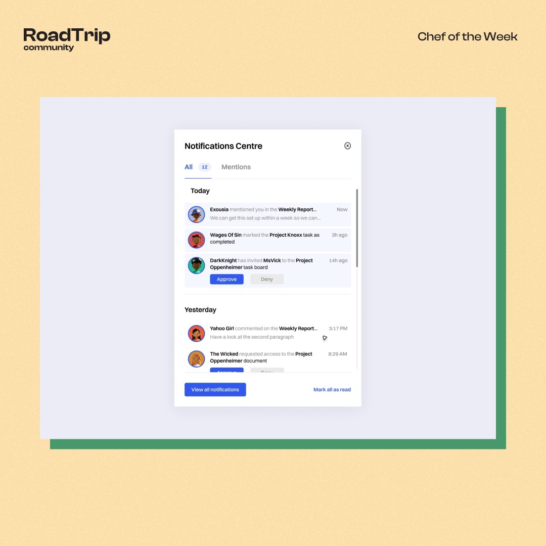roadtripcomm's tweet photo. Hello everyone, it’s another Friday and our chef of the week is the amazing UI Designer @iam_ekjosh . He cooks nice delicious meals that keeps you salivating. Check out some of his works and follow him for more.
#designchef #product #ui #uidesign #tech #community https://t.co/O5PkdFT8wj