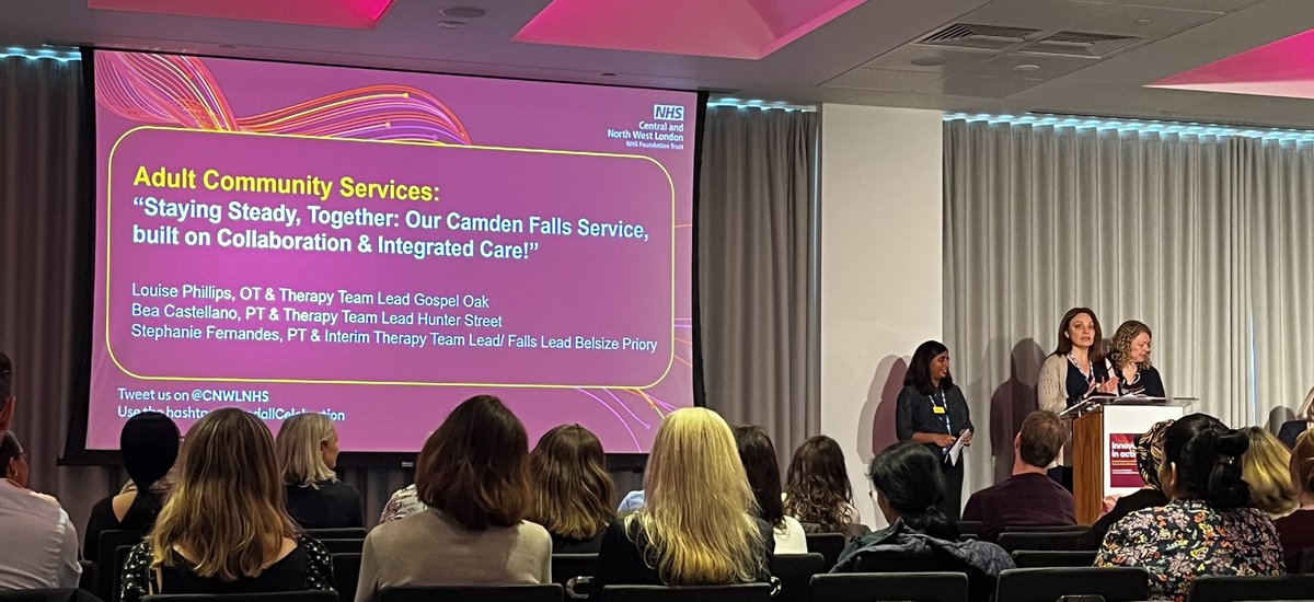 RebeccaTD's tweet photo. Therapists from #CommunityRehab sharing the #FallsPathways on offer across #Camden at the #GoodallCelebration 

#FallsPrevention
#CamdenIAS
@CNWLNHS https://t.co/dqpspmLmj4
