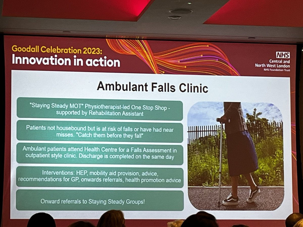 RebeccaTD's tweet photo. Therapists from #CommunityRehab sharing the #FallsPathways on offer across #Camden at the #GoodallCelebration 

#FallsPrevention
#CamdenIAS
@CNWLNHS https://t.co/dqpspmLmj4