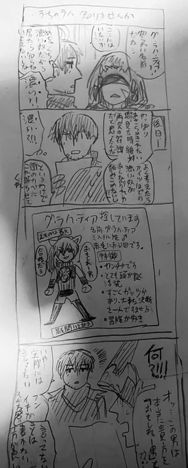 ちな これが深夜に鉛筆で描いたネーム
結構前から温めていた 