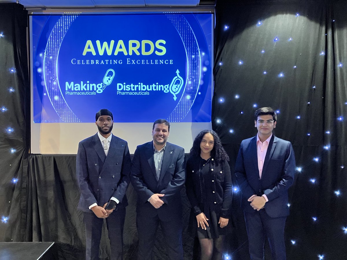 ucl_GBSH's tweet photo. @RadiHaloub and 3 MSc Biotech and Pharma students got the chance to present at the recent @makingpharma conference and awards ceremony in Coventry. We look forward to attending in future and getting more of our students in front of employers in the sector! https://t.co/S0ty1vqB7u