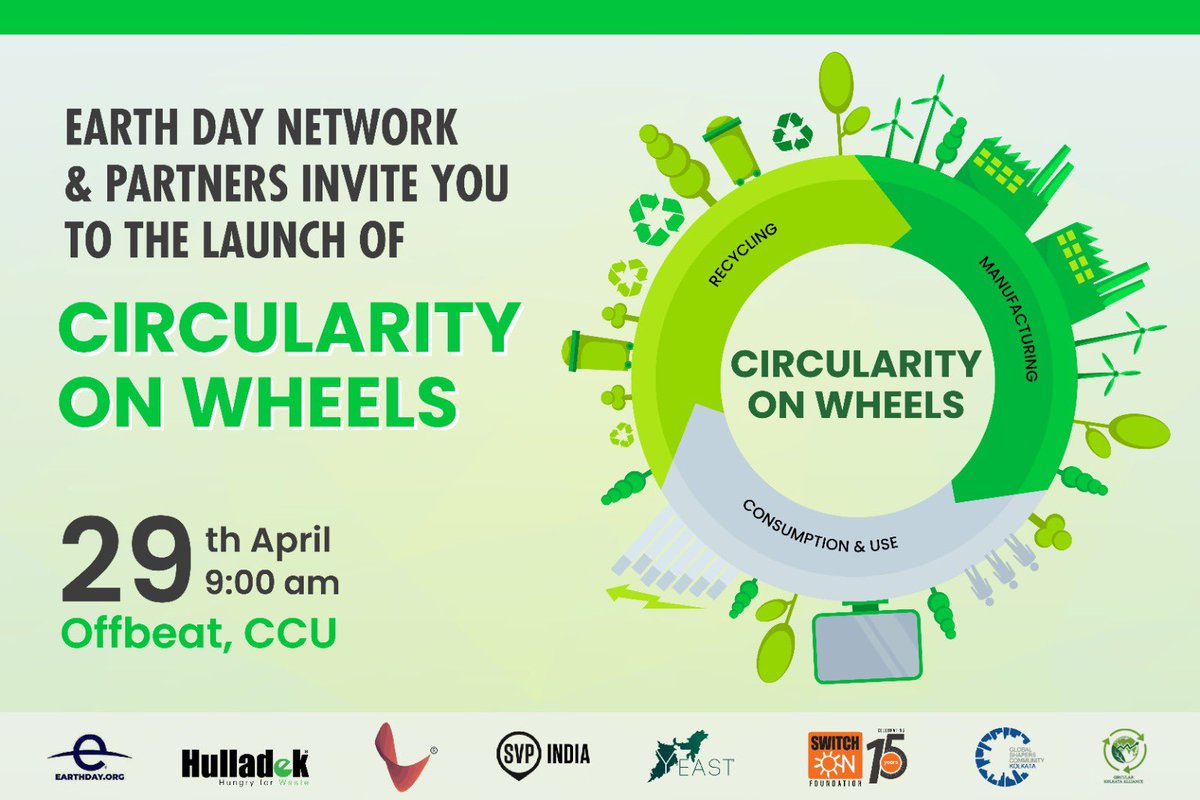 We are happy to #announce our #partnership with @EarthDay @earthdayindia for #Circularity On Wheels.

We are grateful to Mr. @ajaymittal033 Mittal for spearheading this #project and to Mr. Rishabh Jain for the #evtruck.

Let’s give our #waste for #reuse, #upcycling and #recycling