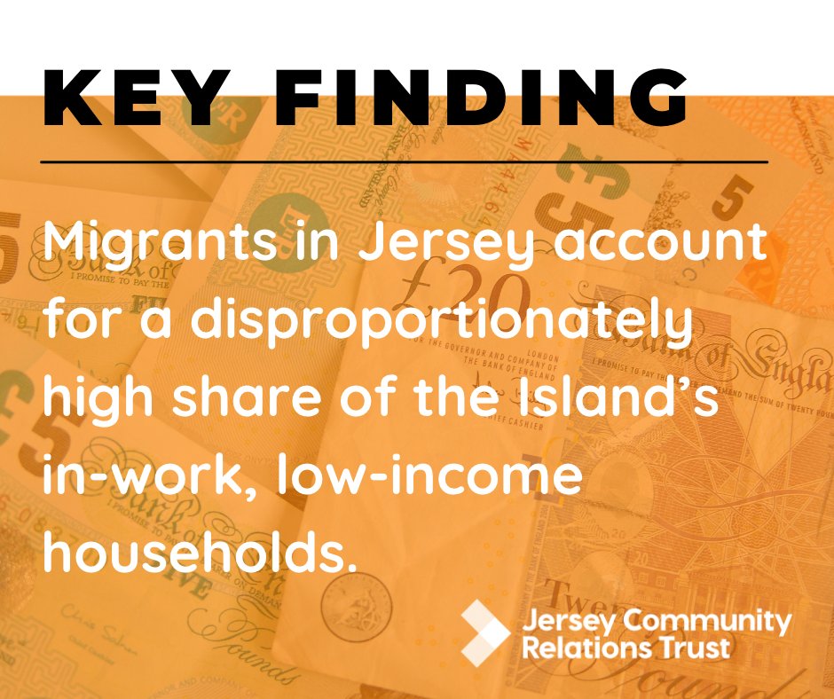 Migrants in #JerseyCI make up a high share of in-work, low-income households but often can't get income support due to the 5-year residency rule. What is your experience if you've migrated to Jsy in the last 5 years? Find our report here jerseycommunityrelations.org/what-we-do/pov… #PovertyinJersey