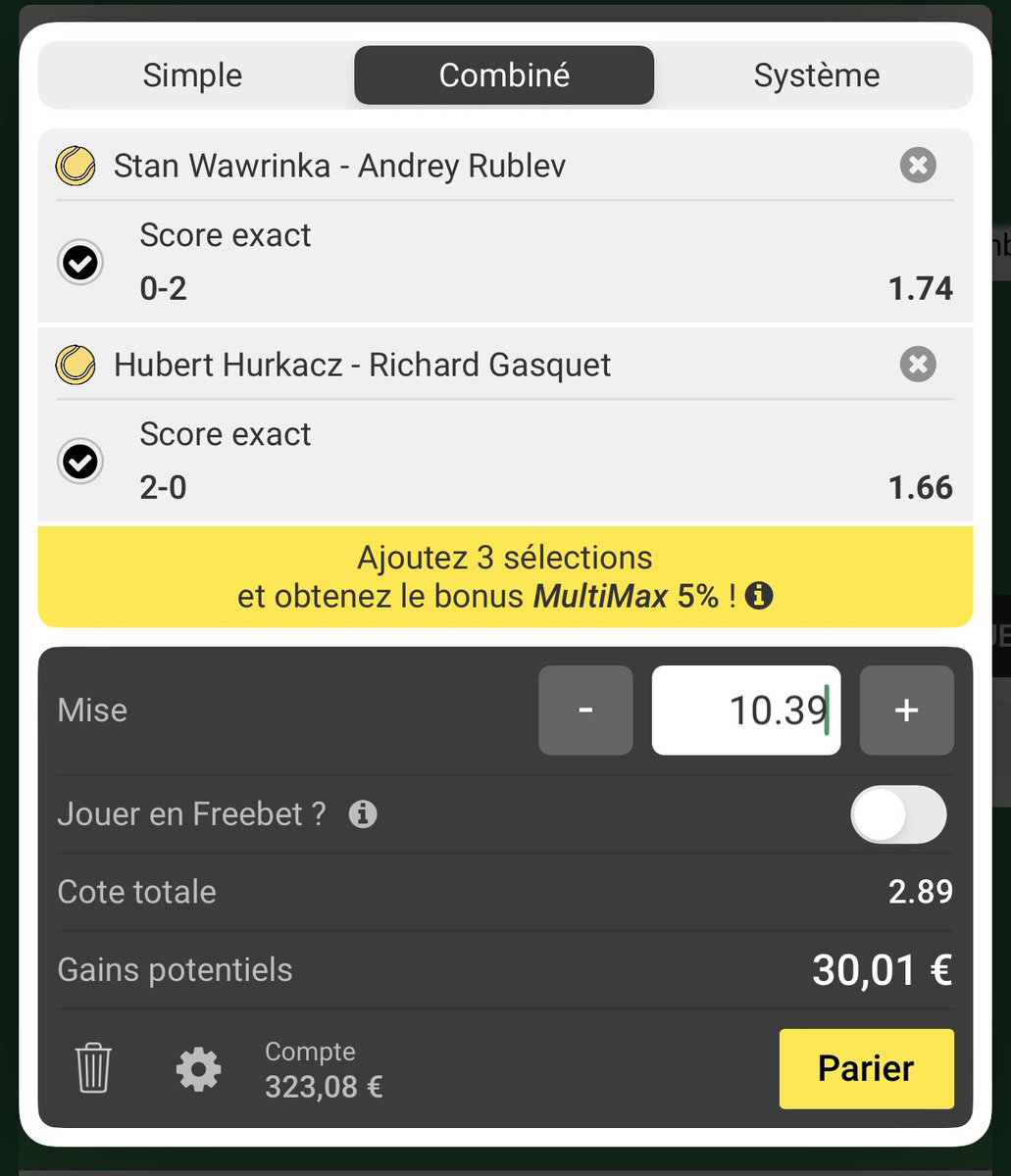 JournalDuBet's tweet image. Petit surebet +9,61€ 

Profitez en c’est un cas inédit pour un BOOST à 10€. C’est une première.