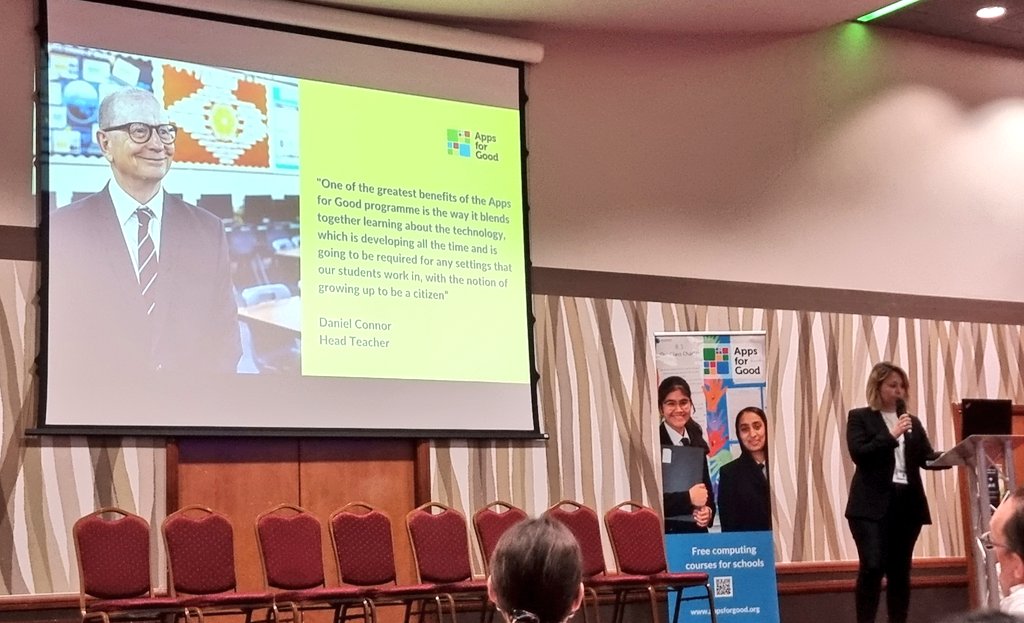 Mr_S_James's tweet photo. Lovely to hear Jess from @AppsforGood discuss the impact the courses have had on our @ChilternLT schools. #CCADIS 

A wonderful quote from @DanielC01979224 about the impact of the programme with @ChallneyBoys. https://t.co/nHuTTrHDgH