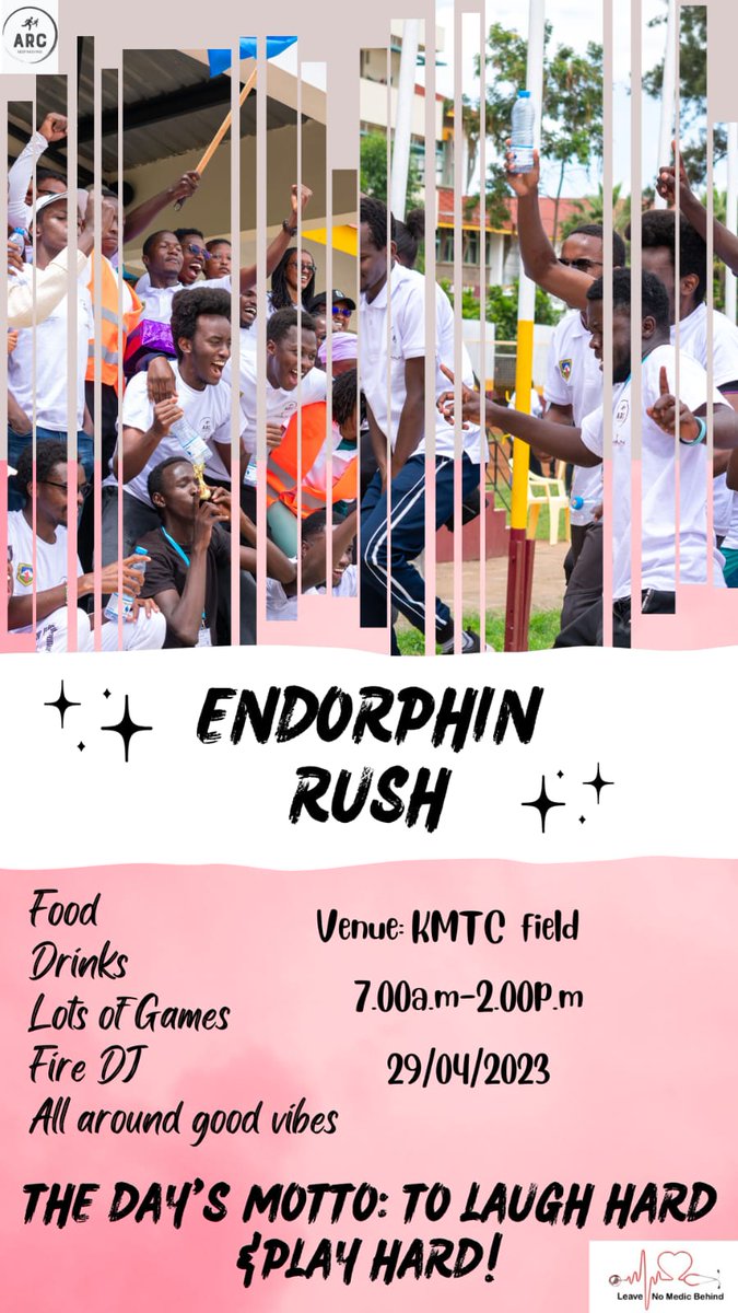 Babu_Abuto's tweet photo. It's one day to the Leave No Medic Behind Run (#LNMB).
Let's all show up to engage, converse, RUN and most importantly put smiles on the faces of our own this Saturdatfrom 0700 HRs EAT at KMTC Field Ngong Road.
See you thereπ―π―π― https://t.co/mZQAbZjROs