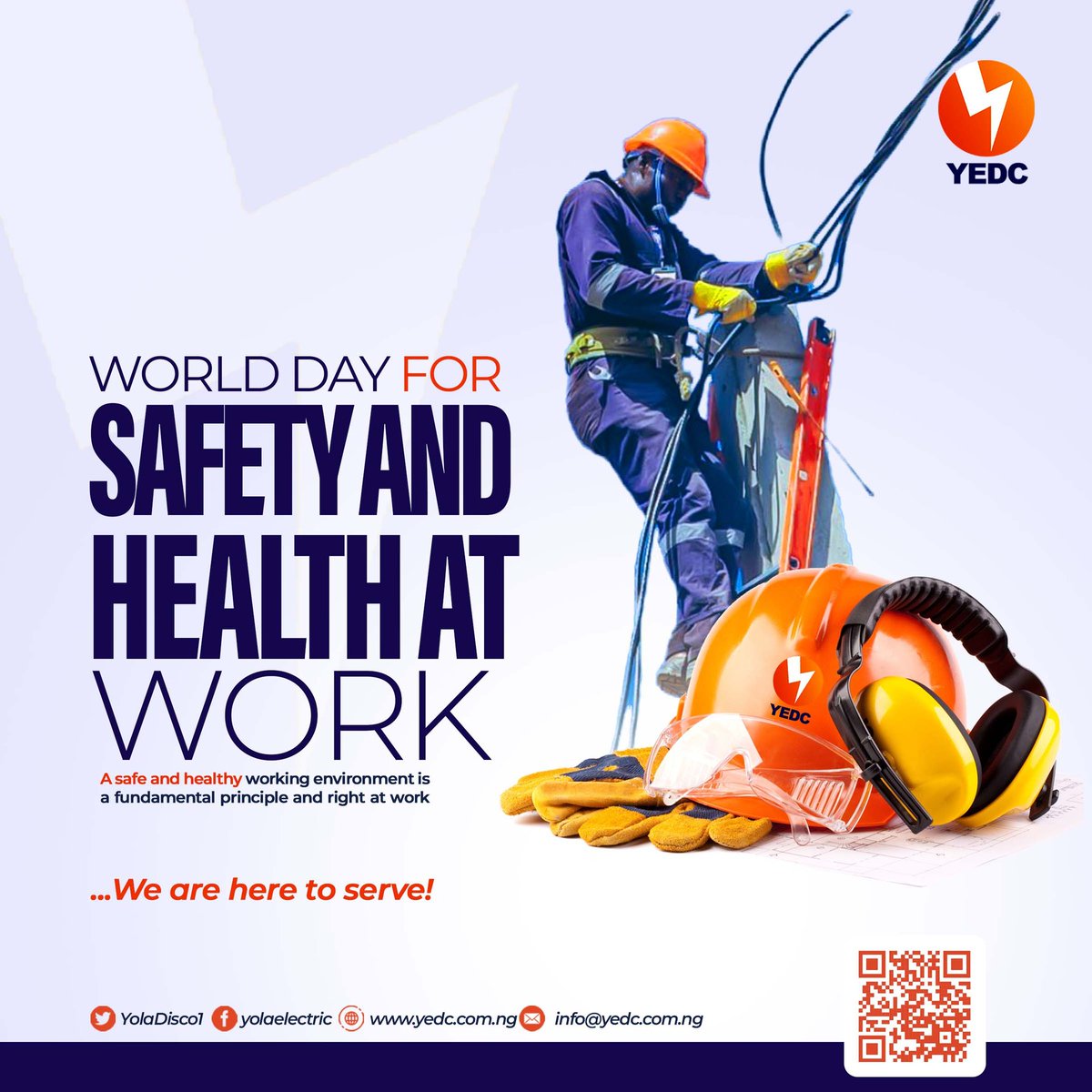 Dear Esteemed Customers,

Let's join hands for a safer and healthier workplace for all.
 #WorldDayforSafetyandHealthatWork  #SafetyFirst