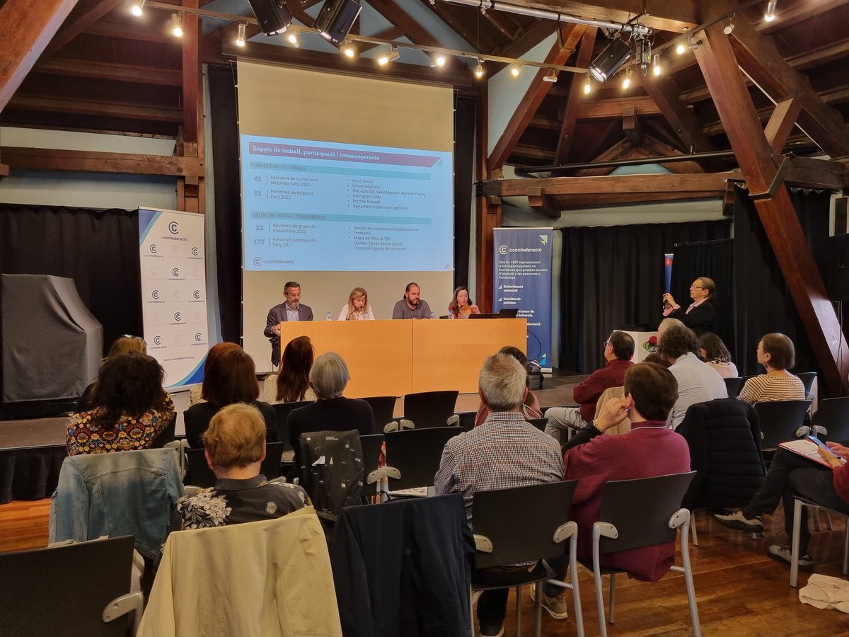 VictorGalmes's tweet photo. Assemblea anual ordinària de @LaConfederacio Un any de consensos i molta bona feina, però encara molta feina per fer en favor del #3rSector https://t.co/v4sQBRIkxr