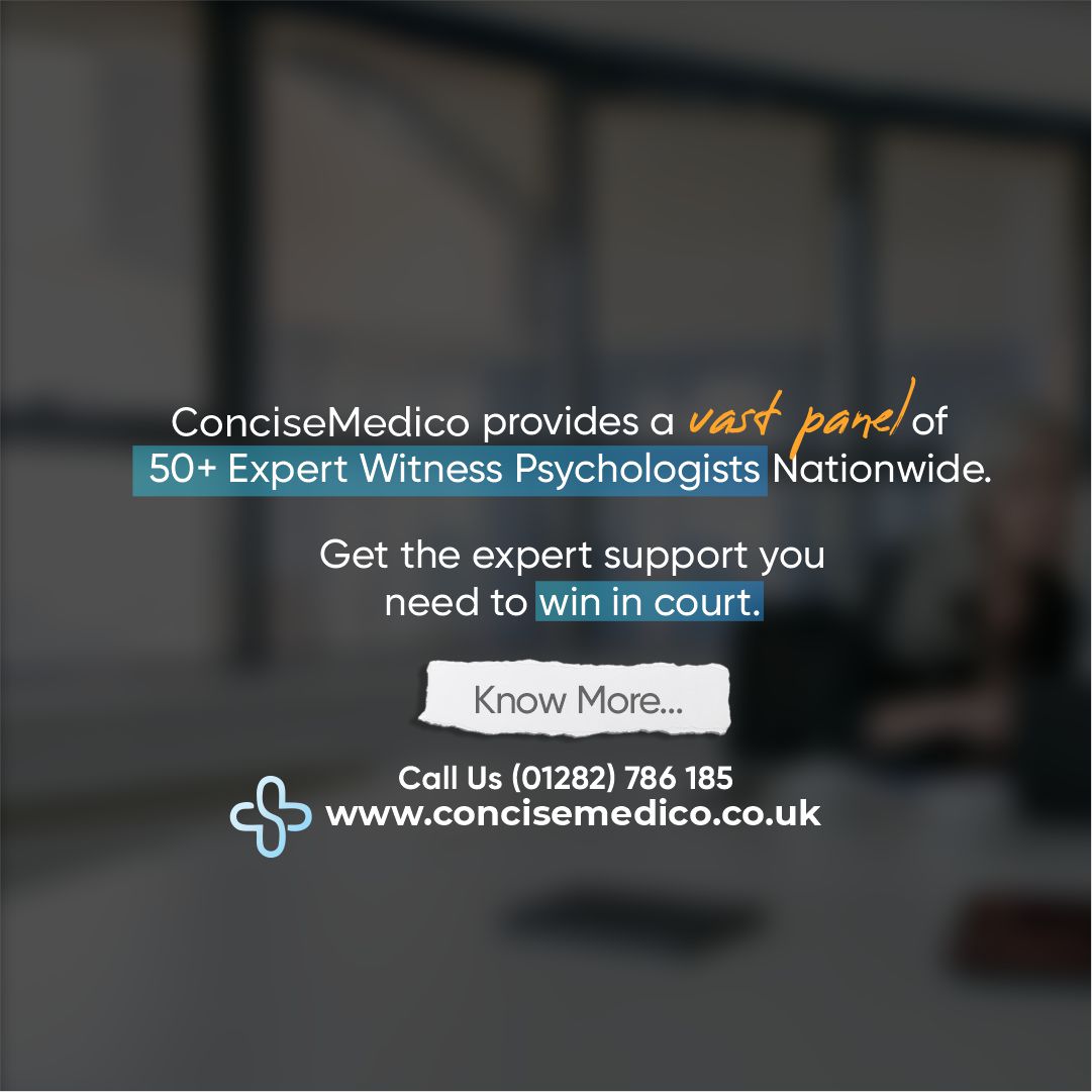 We adhere to CPR (Civil Procedure Rules), CrimPR (Criminal Procedure Rules) and FPR (Family Procedure Rules) when writing our medicolegal reports 💪

Book a 20-minute free review of your case today 🧠
📞 (01282) 786 185 
📧 info@concisemedico.co.uk