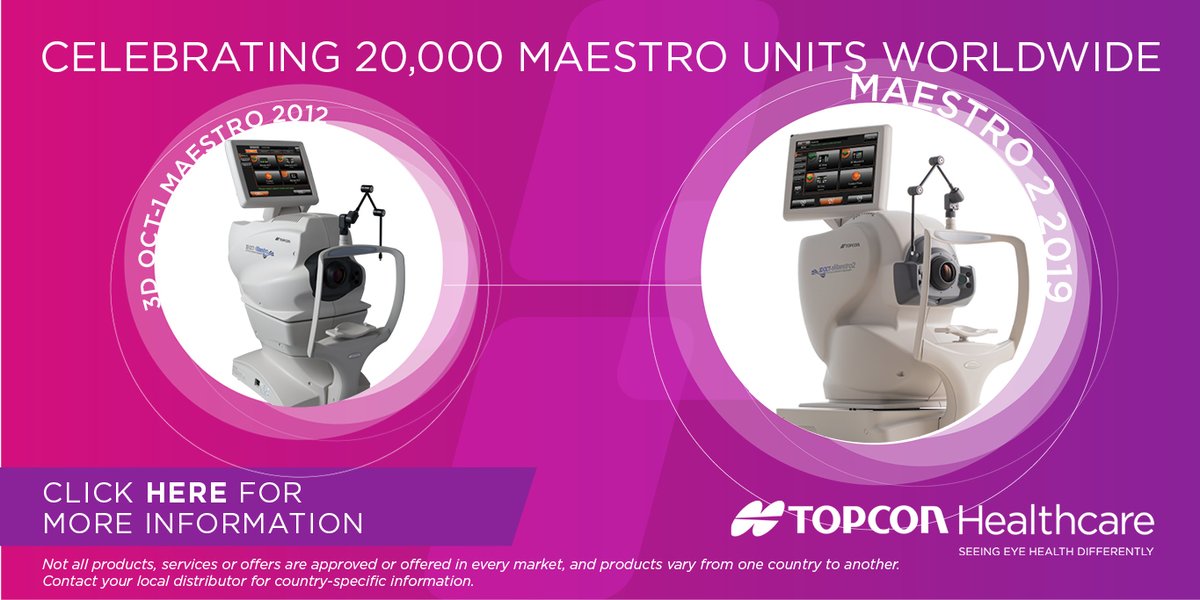 With over 20,000 units sold worldwide, the widespread adoption of the Maestro has been propelled by its broad clinical applications and benefits.
Read the full article here - thenewoptometrist.com/features/maest…
#topconmaestro2 #oct #eyecare #ophthalmology #optometry