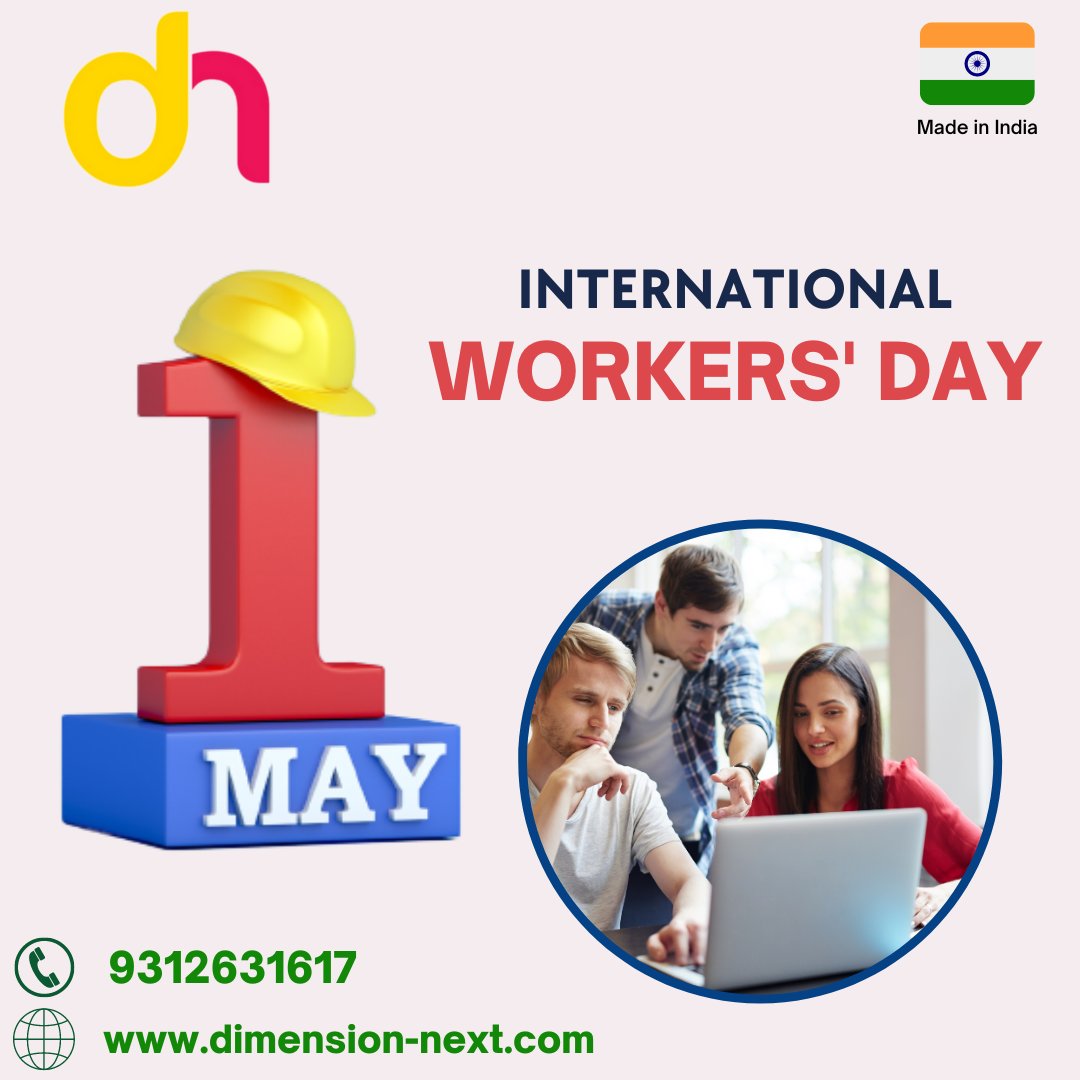 dimension_next_'s tweet image. Success comes to those who work hard for it and on the occasion of Labour Day, sending across warm wishes to all the hard working people. “Happy International Worker&apos;s Day 2023&quot;

#Techcommerce #technology #network #labourday #international #hardwork #fashion