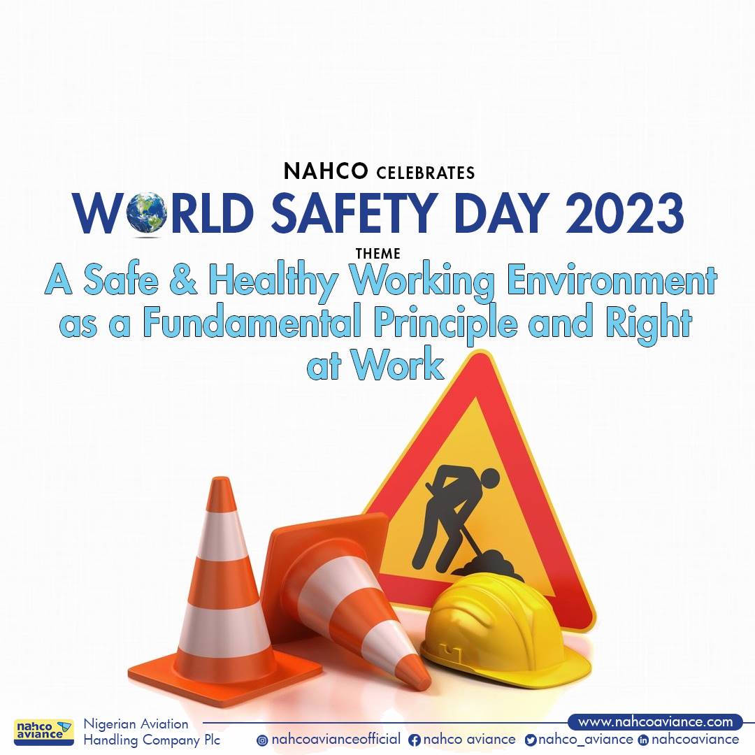 A safe workplace means a happy workplace.

Happy World Safety Day

#Nahcoplc #WorldSafetyDay
