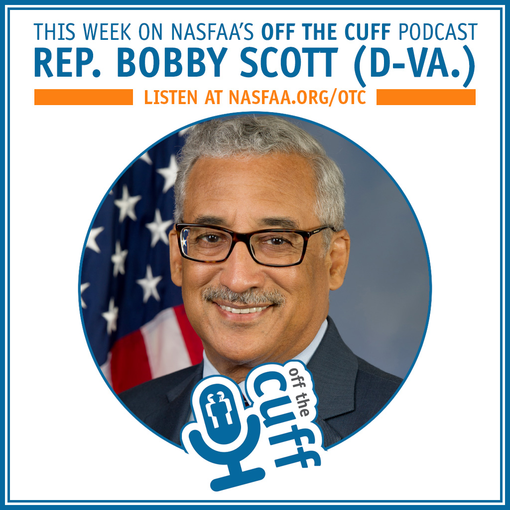 This week on a special episode of #OffTheCuff @justindraeger is joined by Rep. @BobbyScott ranking member of the @EdWorkforceDems for a discussion on the latest issues impacting the higher education policymaking landscape. 🎙️ bit.ly/3HhBupK