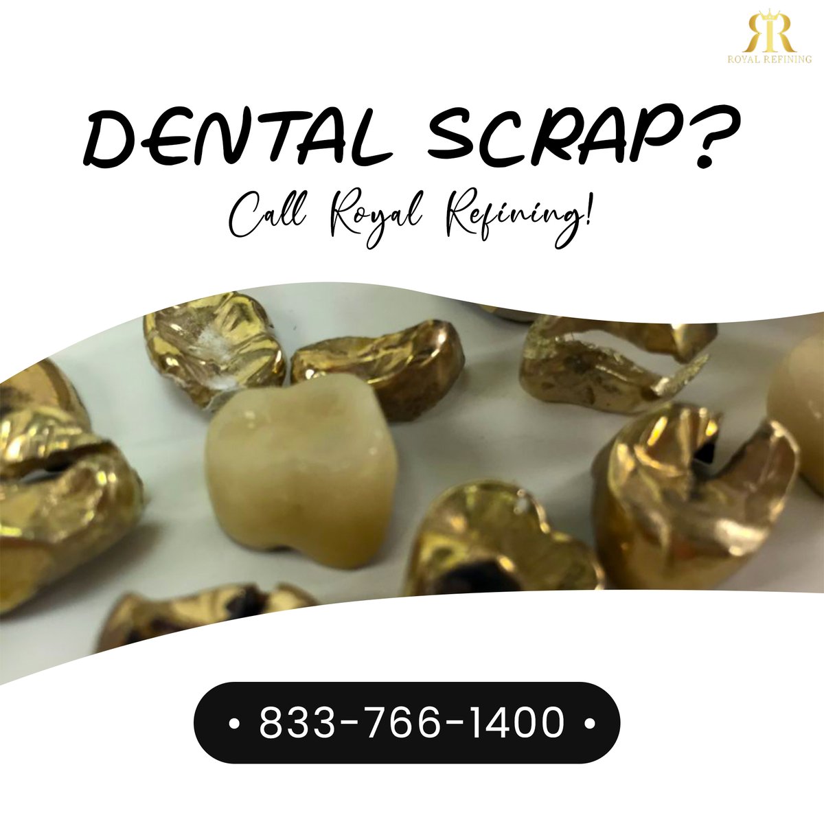 RRefining's tweet image. We are open and you can call us on 833-766-1400! Send us your dental scrap today and we will give you a free evaluation! 🙌
•
•
•

#DentalRefiner #MetalRefiner #Dental #DentalArt #Dentalife #CashforGold #Dentist #PreciousMetal #Gold #Goldprice