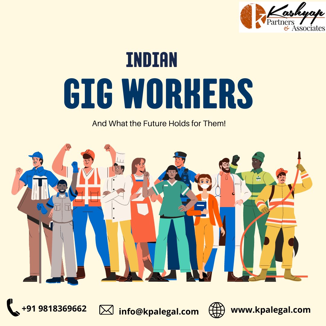 KashyapPartners's tweet photo. The Code on Social Security, 2020, recognizes gig workers and platform workers and provides social security to all workers, thus ending their plight and providing an organized setup for app-based jobs. #India #GigEconomy #SocialSecurity #NITI #legal #legalnews #platformworkers https://t.co/CtFlAOdx3Q