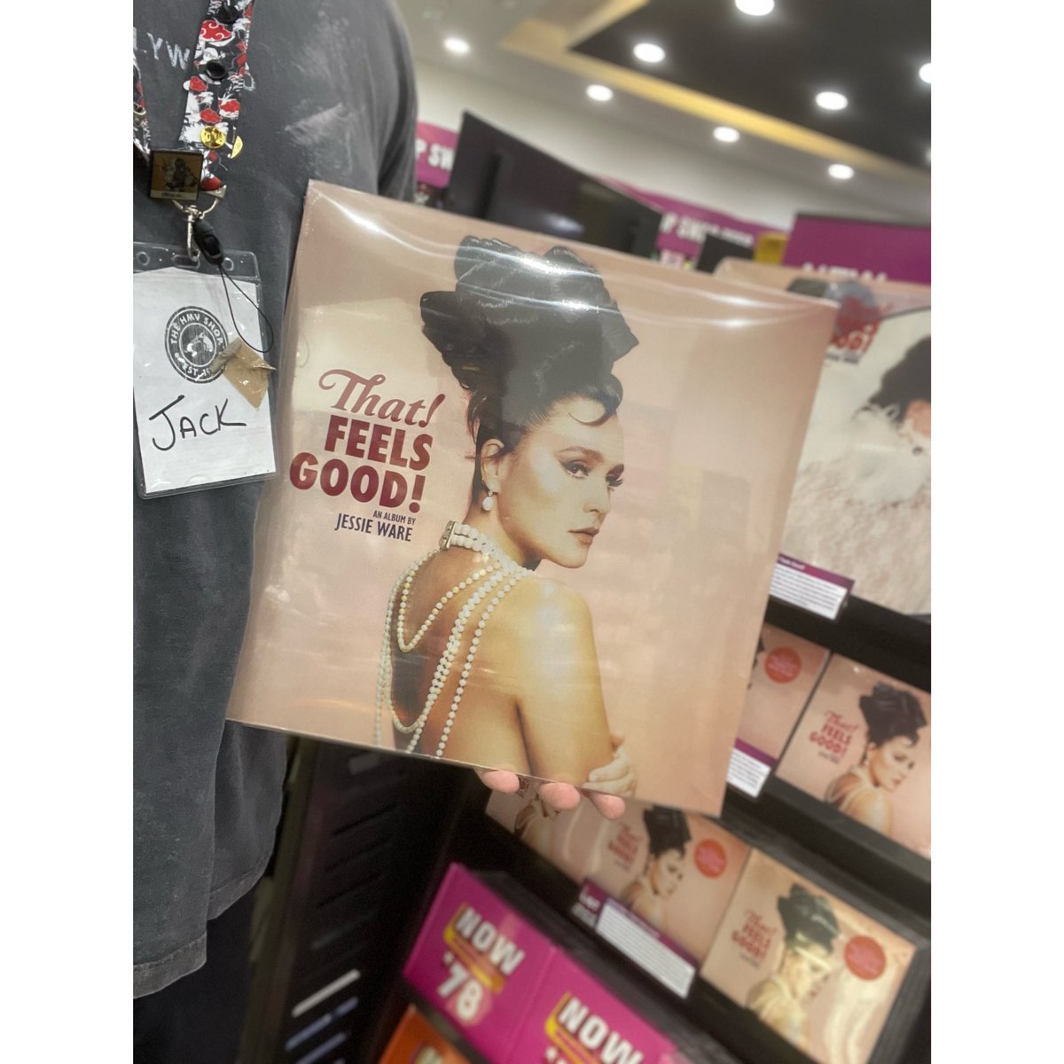 @JessieWare That! Feels Good! ✨

Our HMV List album of the month, Jessie is back with the follow up album to 2020’s ‘What’s your pleasure?’.

We can’t wait to belt this out today! 🎵 

#hmv #hmvrecordshop #jessieware #thatfeelsgood #music #lp