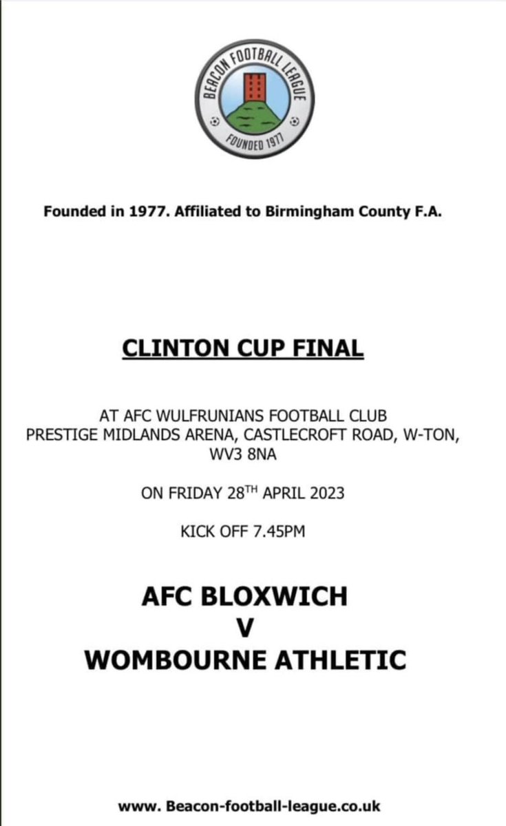 Wombourne Athletic (@woathfc) on Twitter photo 