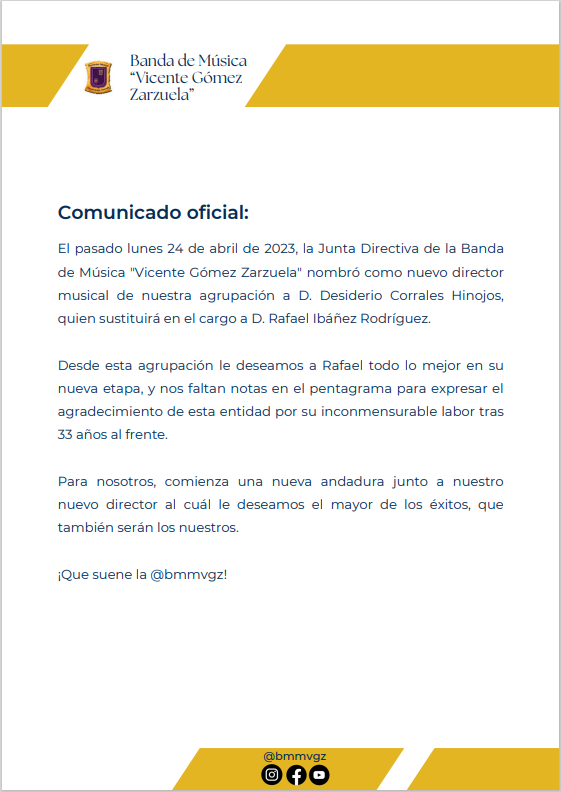 Banda Municipal de Música Vicente Gómez Zarzuela (@bmmvgz) on Twitter photo 
