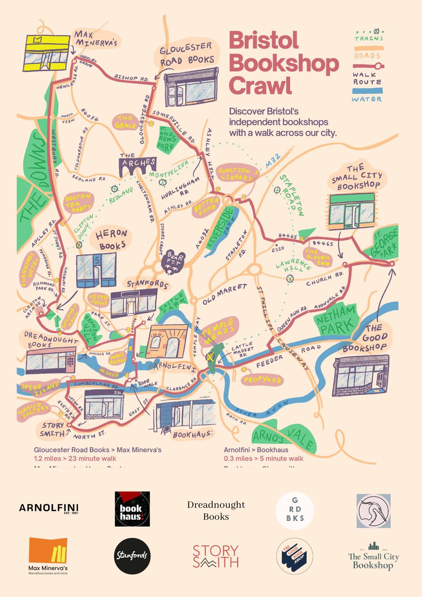 beardedjourno's tweet photo. I’ve said it before and I’ll say it again: we are so fortunate in Bristol to have so many wonderful independent bookshops. Explore them all on May 13 as part of Bristol Walkfest and get 10% off book purchases. https://t.co/oucjnwfmv8