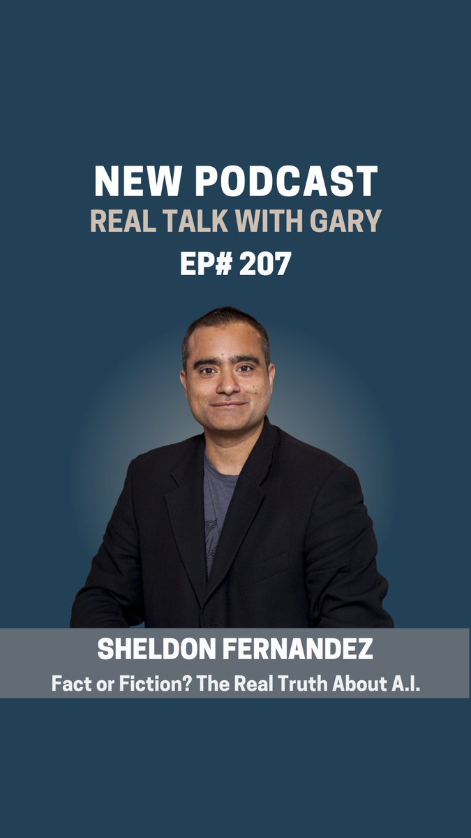 Enjoyed this podcast with @garyhibbert and @smarthomechoiceinc profusely.

A wide-raging discussion on the opportunities, challenges, and risks with Artificial Intelligence.

Have a listen at the link below.

darwinai.news/real_talk