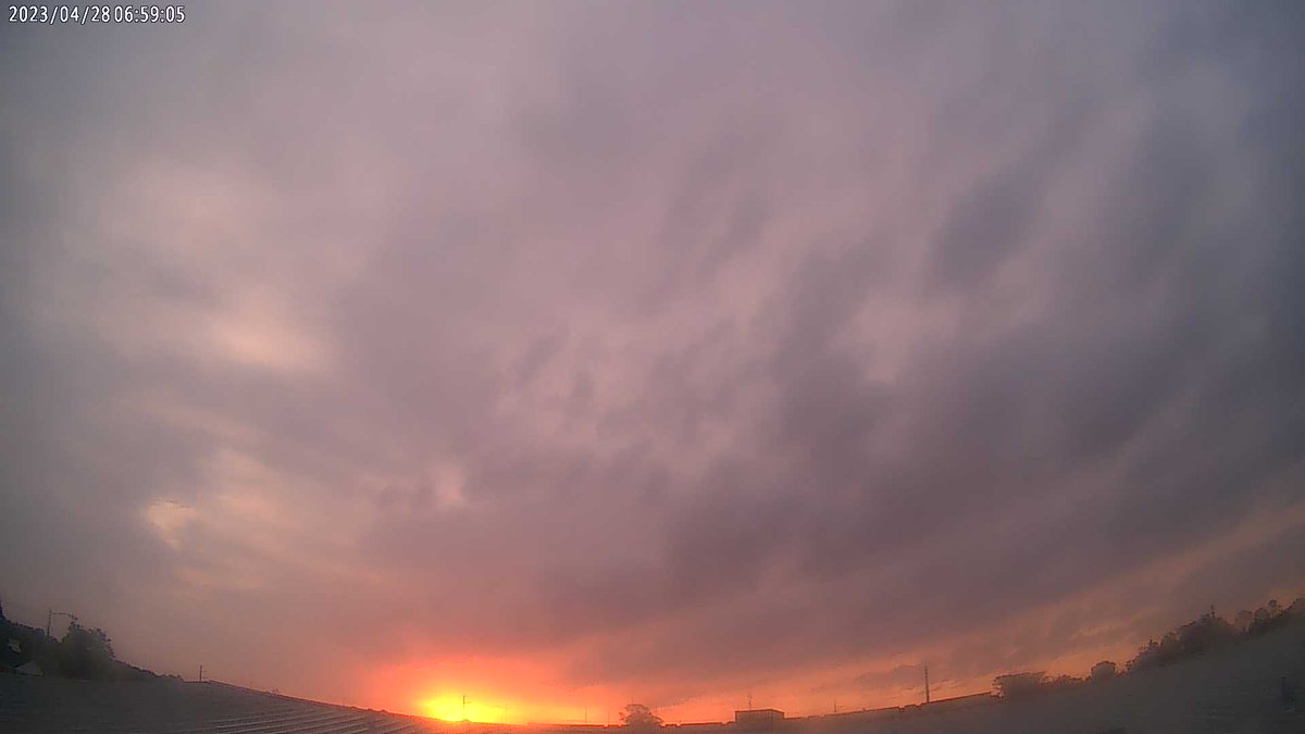 BCSOWxSTEM's tweet photo. Bradford County Sheriff's Office at sunrise and it's 64.0 F. https://t.co/oIbQNTmuXR