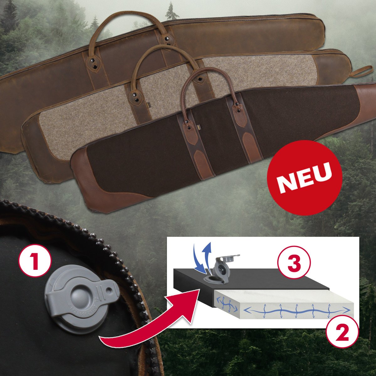 AKAHde's tweet photo. Aus der AKAH #Manufaktur kommt eine neue und revolutionäre Möglichkeit, Eure hochwertigen Langwaffen beim Transport zu schützen: das selbstaufblasbare Gewehr-Futteral! https://t.co/AAhU4bqlIs #Lederwaren #Sattlerei #Gewehr #Büchse #Futteral #Jagd #Jäger #Jagen #Schützen #AKAH https://t.co/j9YkF86aUr