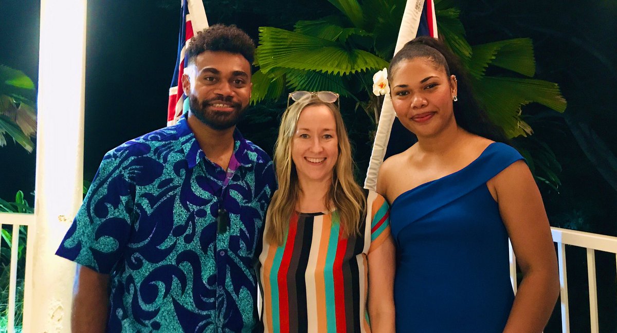 NicolaNoble25's tweet photo. It was a pleasure to host @integrity_fiji @youths4integri7 for the launch of “NA CAKACAKA SAVASAVA” song with @JosaFiji Inspiring to see so many young people using their talents for good #AntiCorruption @ukinfiji https://t.co/kxkUnkGYEy