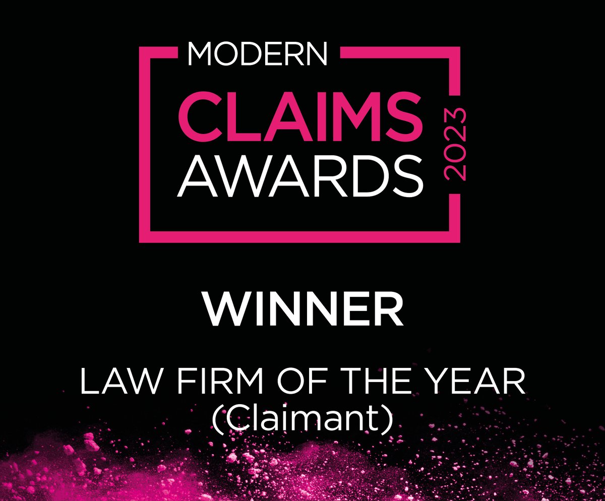 We won! Last night, we were crowned as "Law Firm of the Year (Claimant)' in the #ModernClaimsAwards! 🏆

We're especially delighted because these awards are judged by experienced professionals in the insurance industry. 😊

Read all about it here: hccsolicitors.com/winners/