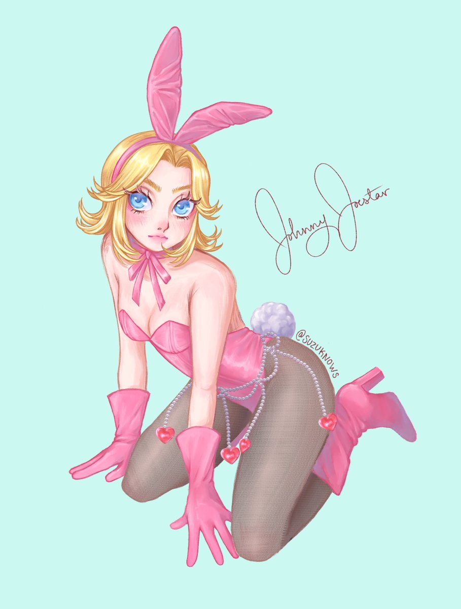 SuzuKnows's tweet photo. Johnny Joestar♀🐰💙 https://t.co/PabjAOZq5L