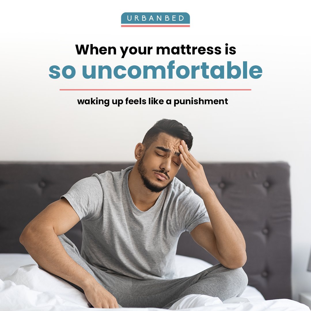 urbanbed's tweet photo. Ever have mornings when you look like this? Waking up feeling all groggy and irritated; well, it's a sign that you need to change your mattress right away!

Switch to UrbanBed for max comfort.

#wakeup #mattress #comfort #uncomfortable #sleeplessness #badsleep #sleeplessnights https://t.co/yYpl2gl2GY