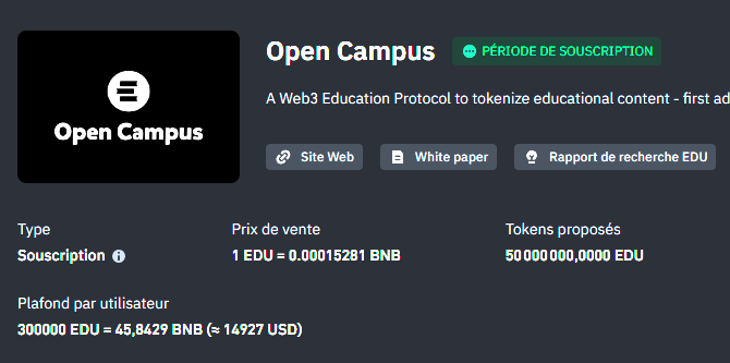 LiveCoinTv's tweet photo. 🚨 Rappel : Binance Launchpad $EDU souscription c'est maintenant (de 8h à 11h seulement) !
https://t.co/aPUaZzUtuo https://t.co/sYTdXmQ7zX