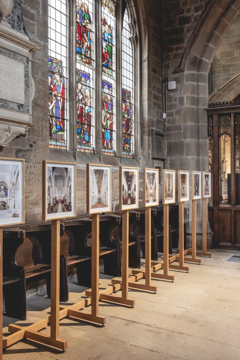 Exhibition ‘The English Cathedral’ features stunning photos of the naves of all 42 <a href="/engcathedrals/">English Cathedrals</a> (including <a href="/CarlisleCath/">Carlisle Cathedral</a> &amp; <a href="/durhamcathedral/">Durham Cathedral</a>): newcastlecathedral.org.uk/event/the-engl…. Photographer Peter Marlow died in 2016 and <a href="/PeterMarlow_FDN/">Peter Marlow Foundation</a> continues his legacy. 📸 Photos: Billy Bolton.
