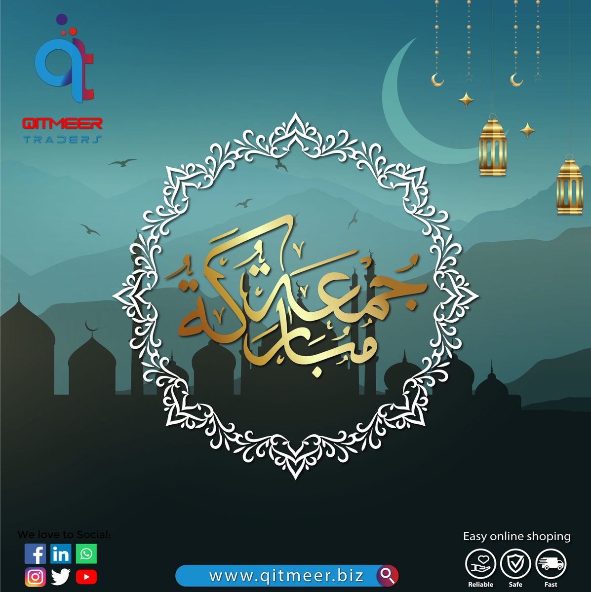Greetings!
Juma-tul-Mubarak to all our Followers, Customers & Business Partners from the heart of the all Qitmeer Trader’s staff! May ALLAH-Subhan-O-Taala bless us all with Peace, good Health, wealth & Prosperity Ameen!

#toolset #professionaltools #toolshop #toolsale #wholesale