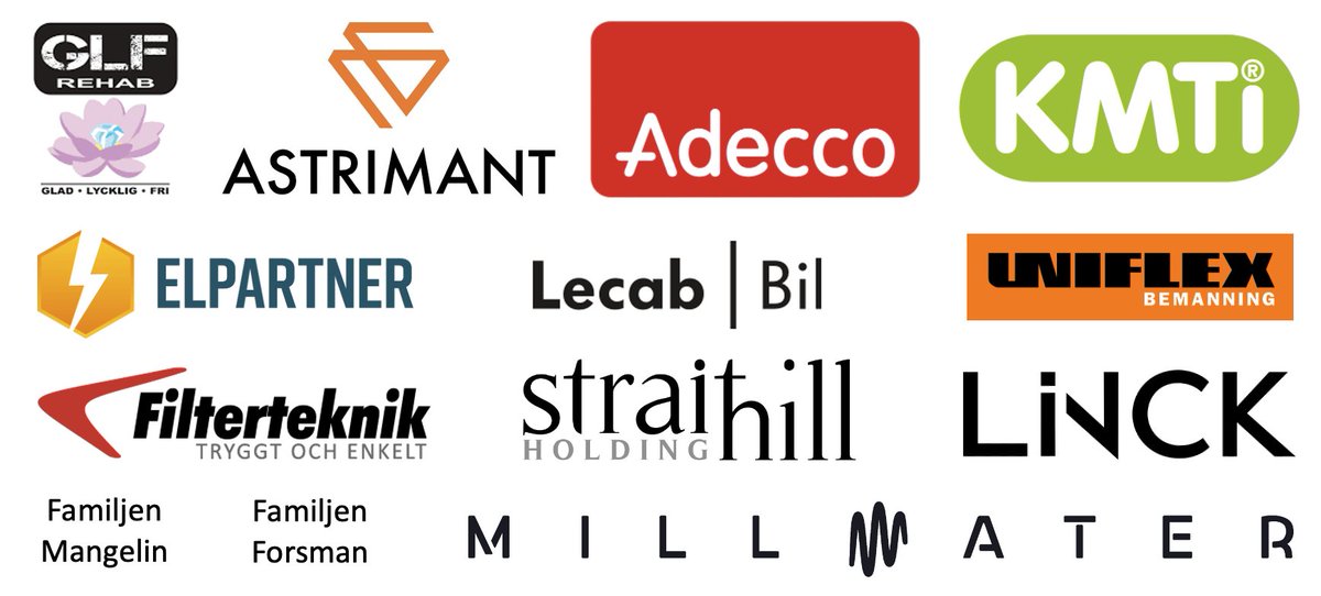 Carlstad Crusaders tackar följande företag som skänker 1 krona per åskådare i helgens Välgörenhetsmatch till förmån till <a href="/aja_baja/">AjaBajaCancer</a> cancer. 

FRI ENTRÉ.

Matchen spelas kl 15:00 lördag 29 april på Sola arena mot Norska Mästarna Eidsvoll 1814's.