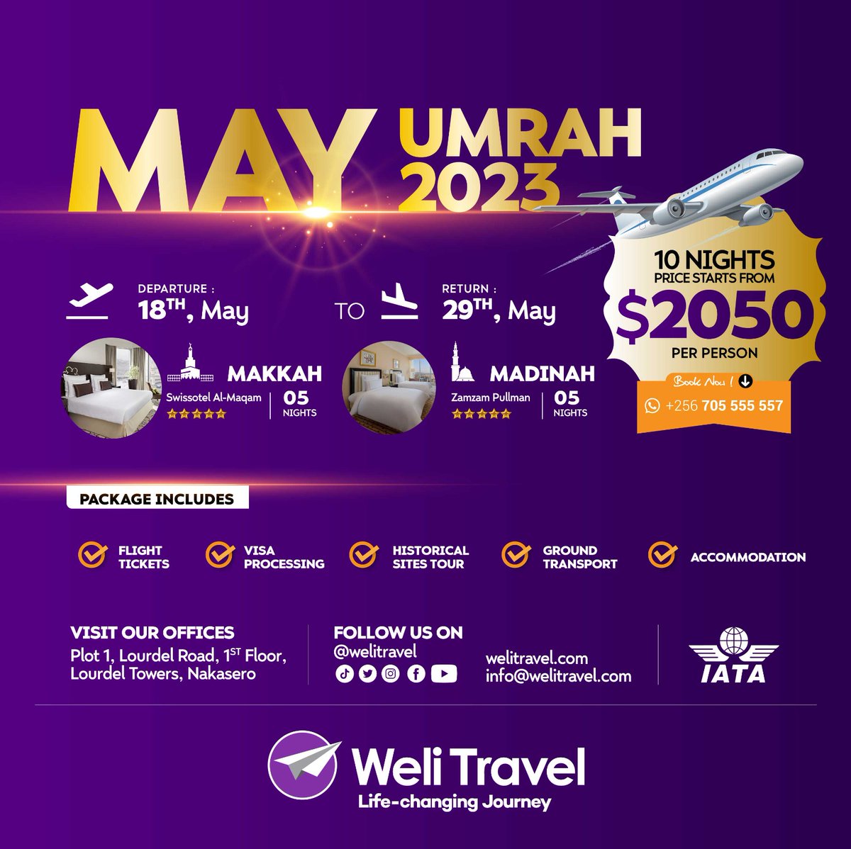 AD: Experience the ultimate spiritual retreat with Weli Travel's May Umrah package, featuring everything you need for a hassle-free journey to Makkah and Madinah at USD 2,050.
#welitravel #lifechangingjourney

@welitravel