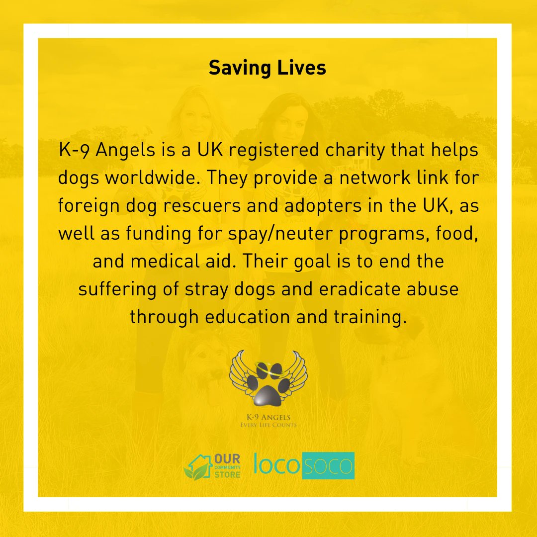 OurCommunityS's tweet image. Love dogs? Support K9 Angels, a UK-based charity that rescues and rehomes dogs.

Visit "ourcommunity.store/store/k9angels" to make a difference today!

#K9Angels #dogrescue #OurCommunityStore @TheK9Angels