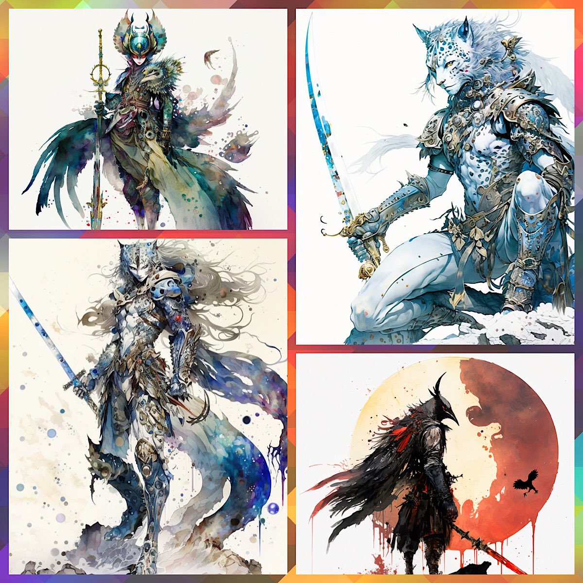 soiya_musou's tweet photo. みなさまお疲れ様です🌙@soiya_musou  @HEXANFT 
#HEXANFT 
本日【4/28 20:00より】
新作4作品販売させて頂きます🎉
https://t.co/J08FVAusb5  

まだ売れっ子でない為…💦
早押し争奪戦にはなりませんので、気になりましたら覗いてみて下さい〜✨🤣笑
今作品のテーマ動物達は…
雪豹　孔雀　鴉です🍀 https://t.co/HBwRwBQsZy