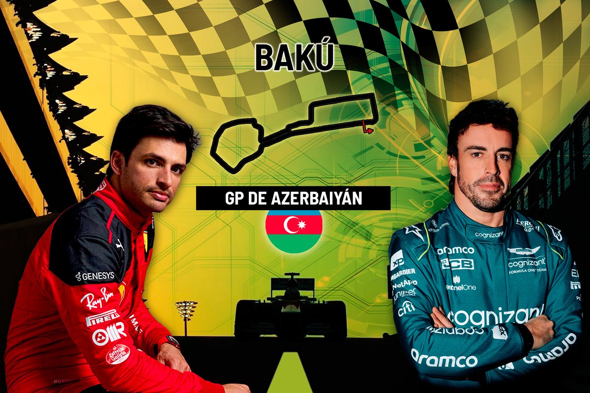 FernAlonsoNews's tweet photo. GP de Azerbaiyán 2023 de F1: fechas, horarios y dónde ver en TV y online la carrera de Bakú
https://t.co/aqMZUDSsxz https://t.co/l3HTMMkBBP