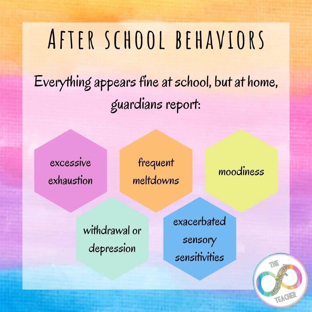 PebbleAutism's tweet photo. Three signs that a student is quiet and compliant but not calm and well-regulated, with thanks to The Neurodivergent Teacher on Facebook https://t.co/s2D2DMJh1P