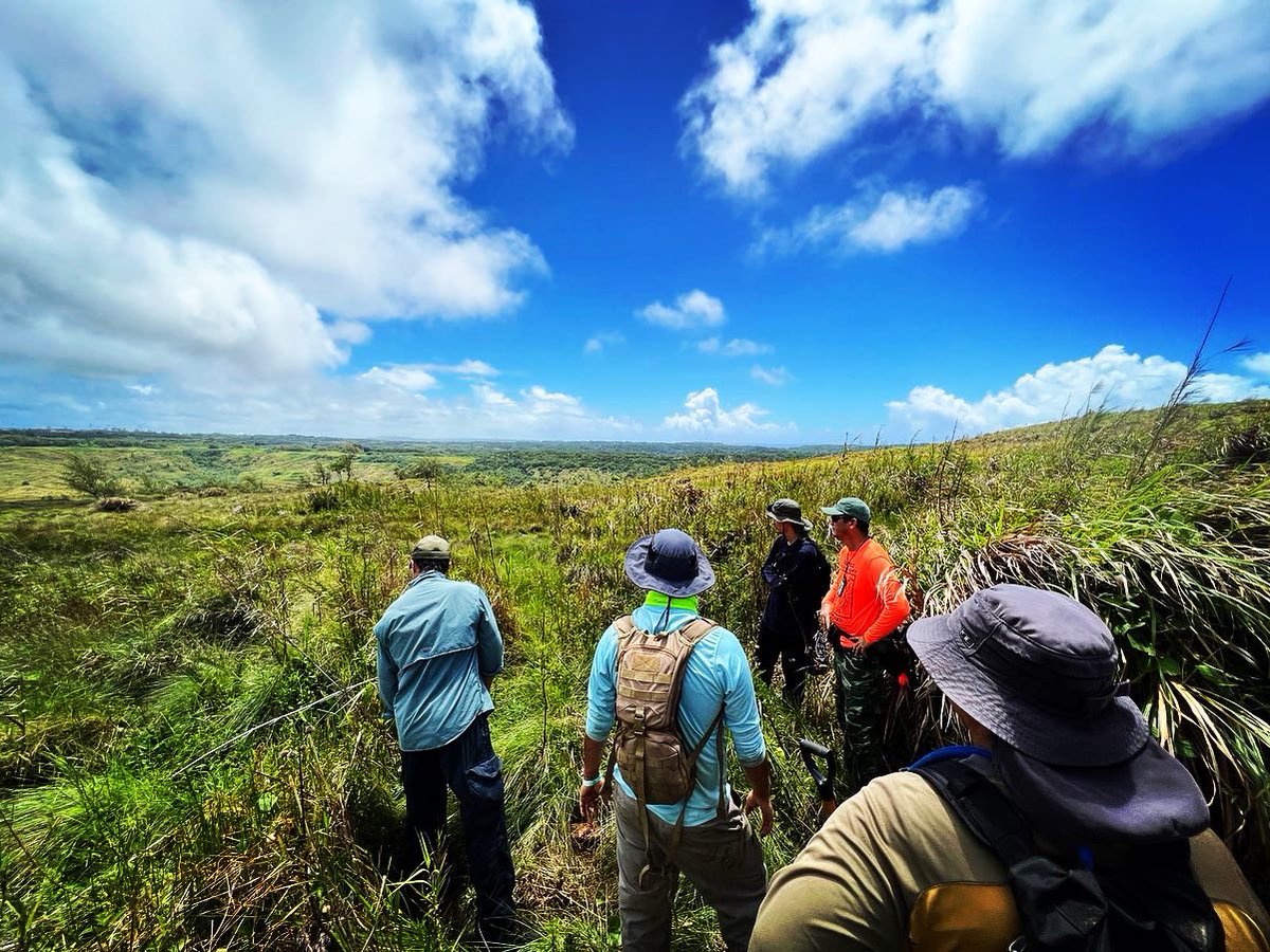 GuamEPA's tweet photo. Personnel from Guam EPA’s Monitoring Program perform wetland delineation studies and characterize organisms, soils and hydrology in Santa Rita. Agency personnel were joined by US Army Corp of Engineers and Guam Department of Agriculture. https://t.co/TnQvchC3lW