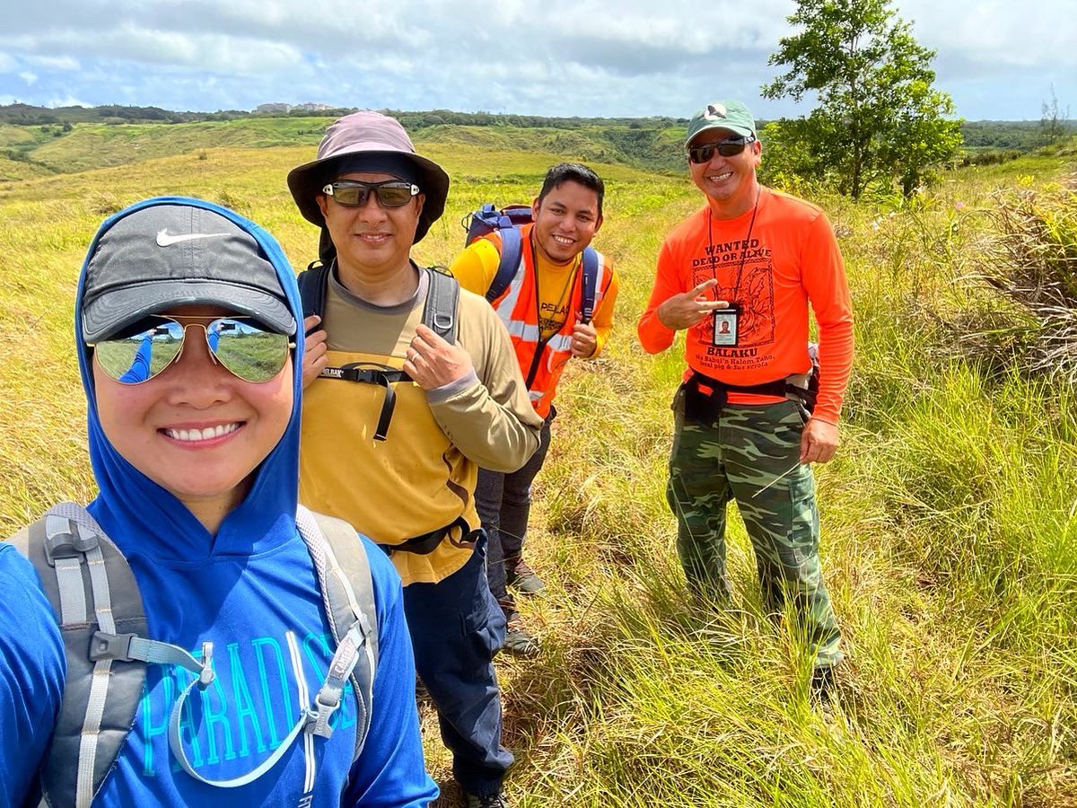 GuamEPA's tweet photo. Personnel from Guam EPA’s Monitoring Program perform wetland delineation studies and characterize organisms, soils and hydrology in Santa Rita. Agency personnel were joined by US Army Corp of Engineers and Guam Department of Agriculture. https://t.co/TnQvchC3lW