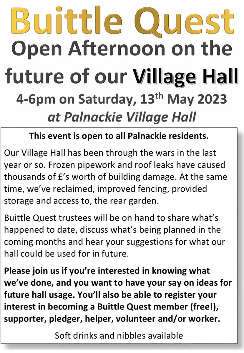 We’ve many events in the village up to &amp; including our Coronation Weekend activities. So when that’s all over, why not join us to chew the cud over a nice cuppa &amp; homemade cake at our next Village Coffee Morning 10:00-12:00 on 17th May &amp; on the 3rd Weds of the month thereafter.
