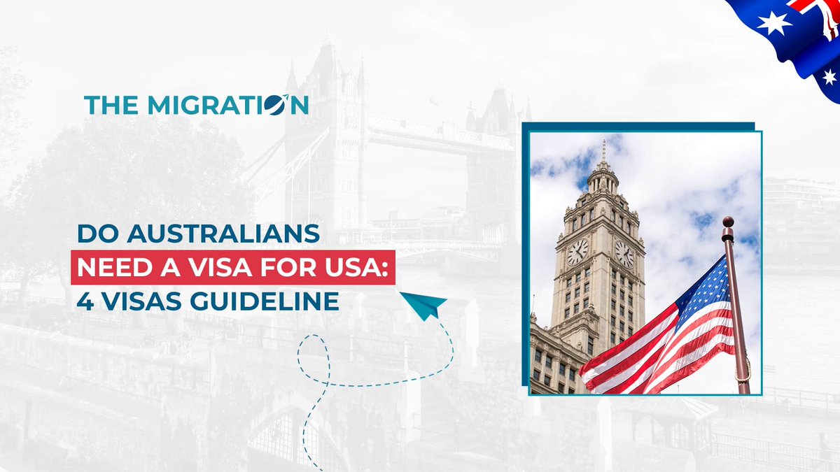 TheMigrationAU's tweet image. (1/8) Planning a trip to the USA from Australia? Wondering if you need a visa? Here's a quick rundown of the visa requirements for Australian travelers. 

#themigration #australia #USvisa