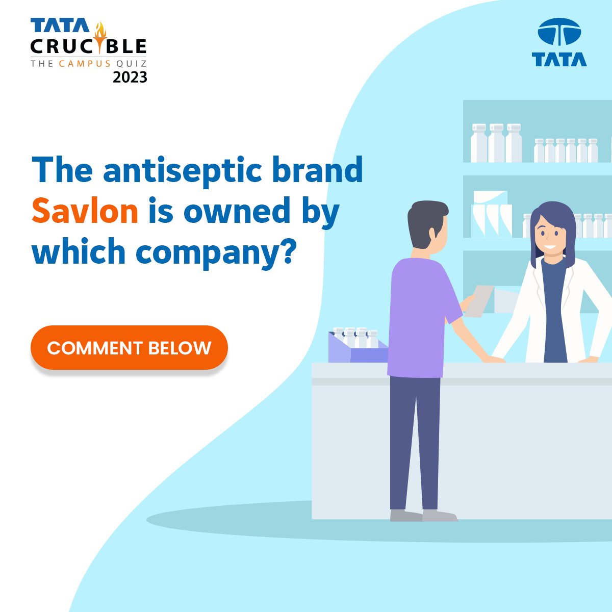 Tata_Crucible's tweet image. Can you guess which company owns the antiseptic brand 'Savlon' in India? 📷 Join the guessing game and let us know your answer in the comments below! 📷

#TataCrucible #BusinessQuiz #QuizTime #CrucibleCommunity #TataGroup #KnowledgeChallenge #Quizzing #CuriousMinds