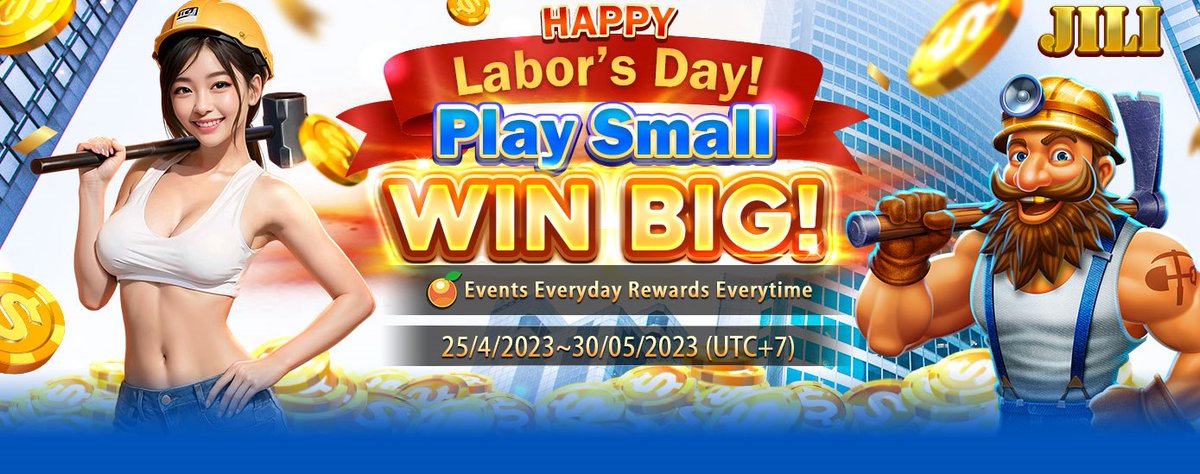 mcw_ph's tweet photo. 🎉 JILI - Happy Labor's Day 🎉
Win big while playing small!🤑🎁
Celebrate Labor Day with MCW! 🙌

📅 25/04/2024 ~ 30/05/2023 (UTC +7)

#LaborDayPromo #JILI #PlaySmallWinBig #EventsEveryday #RewardsEverytime #CodeHighlights https://t.co/yxT92nkV5N