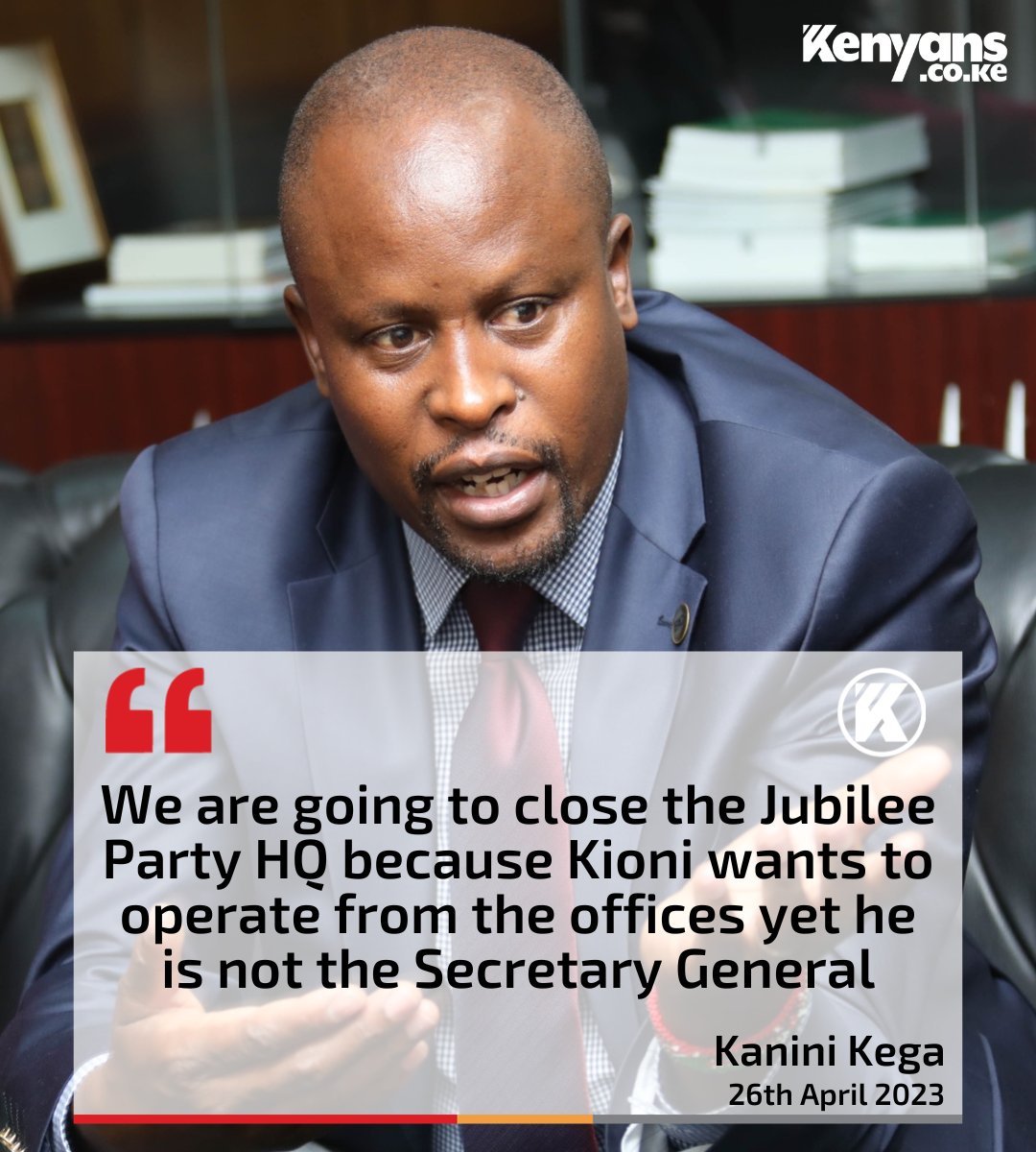 magwaz3's tweet photo. Kanini Kega is proving to be a dimwit.
Trying to over throw Uhuru Kenyatta from his party is like trying to chase the Lion out of the jungle. It's impossible, it's legally in azimio.
Perhaps he needs some enlightenment from Pastor Ng'ang'a

JKIA Baba Raila Odinga Kanyari dorcas https://t.co/rdfokLcOVS