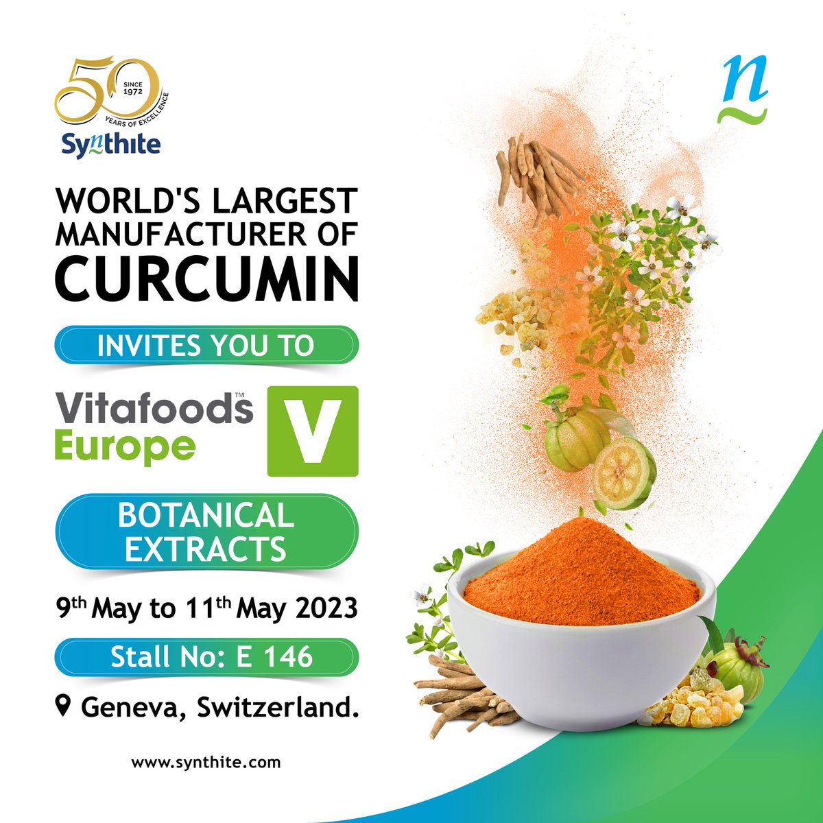 Join us at Vitafoods 2023 Geneva  and discover the latest trends and innovations in the world of nutraceuticals
#Synthite #Spice #Oleoresin #SynthiteIndustriespvtltd #Manufacturer #Vitafoods2023 #Neaox #Natxtra  #Health #Botanicalextract #FMCG #Markets #Exhibition #Expo #Sourcing