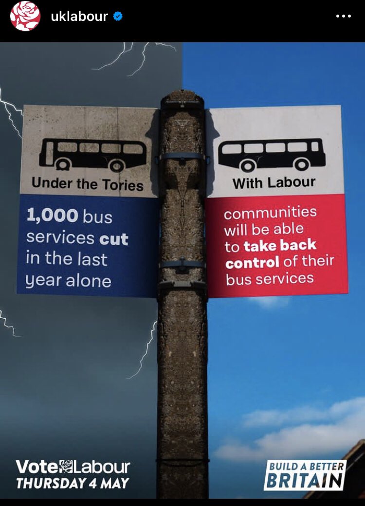 bailey_b733's tweet photo. Well done to Labour. Unfortunately many of these bus services cut this year have left rural areas without a bus service, leaving them with no option but to use their car - thatโs if they have one. What happened to #BackToBus? https://t.co/skhOnHkdQL