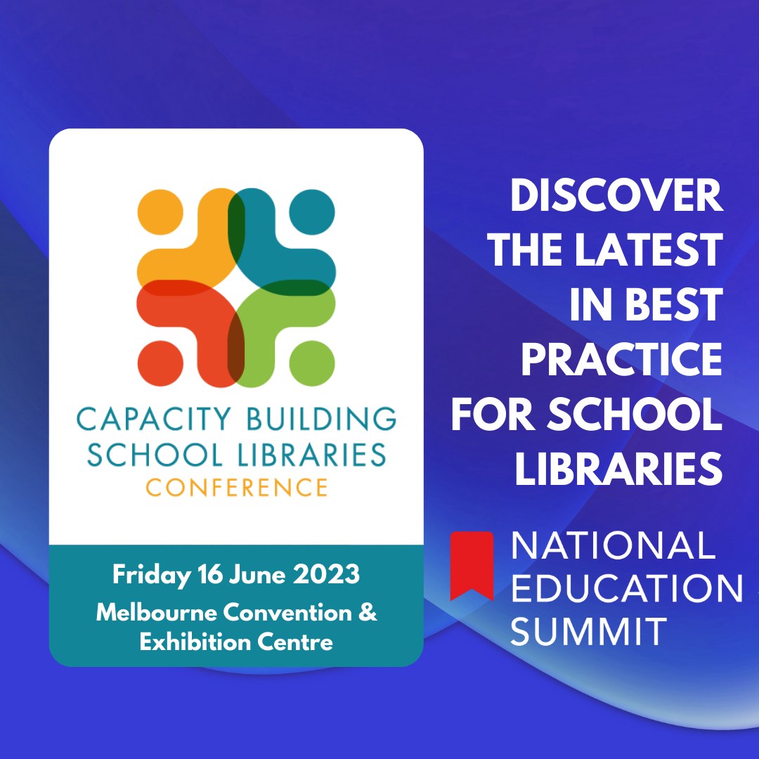 Attend the #CapacityBuildingSchoolLibraries Conference at the  MCEC on 16 June 2023 to discover how the #schoollibrary can become a dynamic, future-ready & sustainable #learningspace
supported by @SLAVConnects

Explore the program >
nationaleducationsummit.com.au/melbourne/capa…

#aussieed #NES23