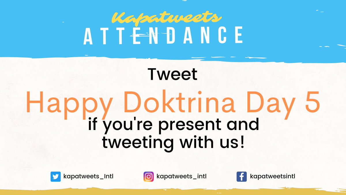 Kapatweets_Intl's tweet photo. Let's tweet! Happy Doktrina Day 5 po!😁

Are Your Prayers Heard
#PureDoctrinesOfChrist https://t.co/lQTjq3XRg3